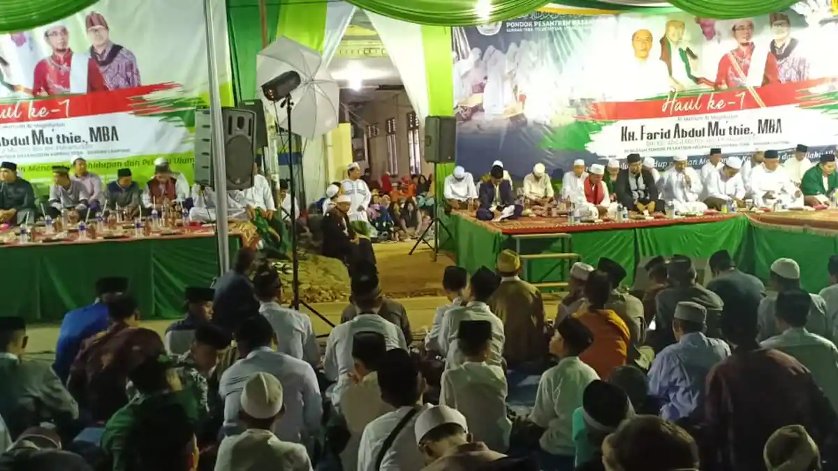 Babinsa Hadiri Haul Almarhum  KH. Farid Abdul Muthie di Pondok Pesantren Hasanudin