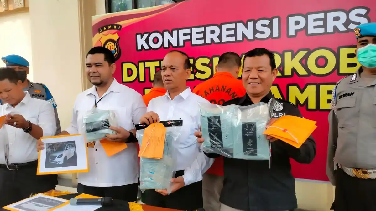 Polda Jambi Sebut Sabu 7 Kg yang Diamankan Diduga Dikendalikan Napi Lapas Medan