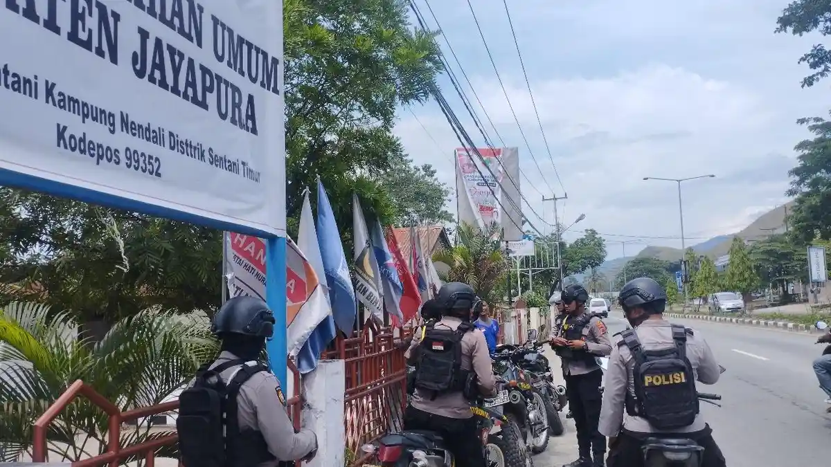 Polisi Jayapura Gencarkan Patroli Jelang Natal dan Tahun Baru