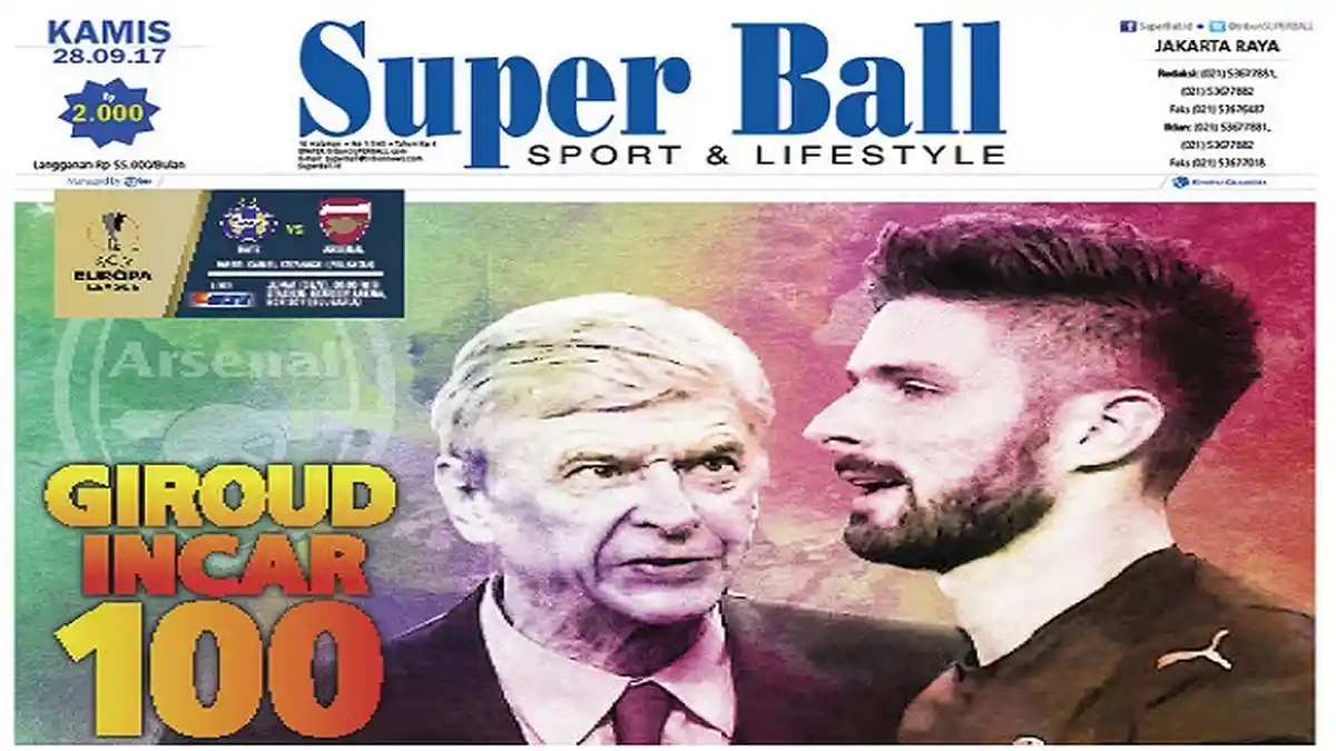 Olivier Giroud Ingin Cetak Gol ke-100 di Belarus