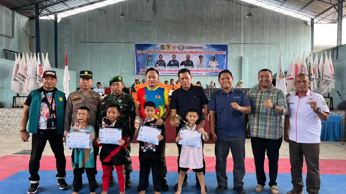 Diikuti 350 Atlet dari 11 Kecamatan, Kejuaraan Karate Marelan City Resmi Bergulir