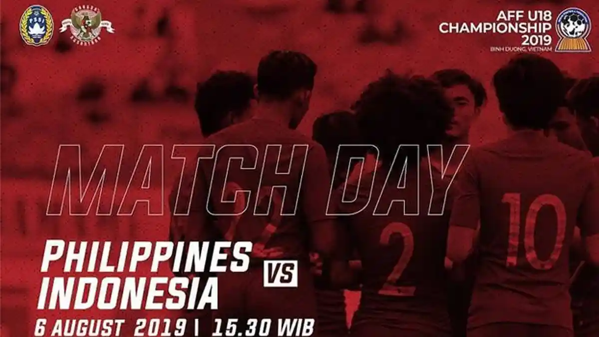 Live Streaming Timnas U18 Indonesia vs Filipina, Jadwal Piala AFF 2019 Siaran Langsung SCTV Hari Ini
