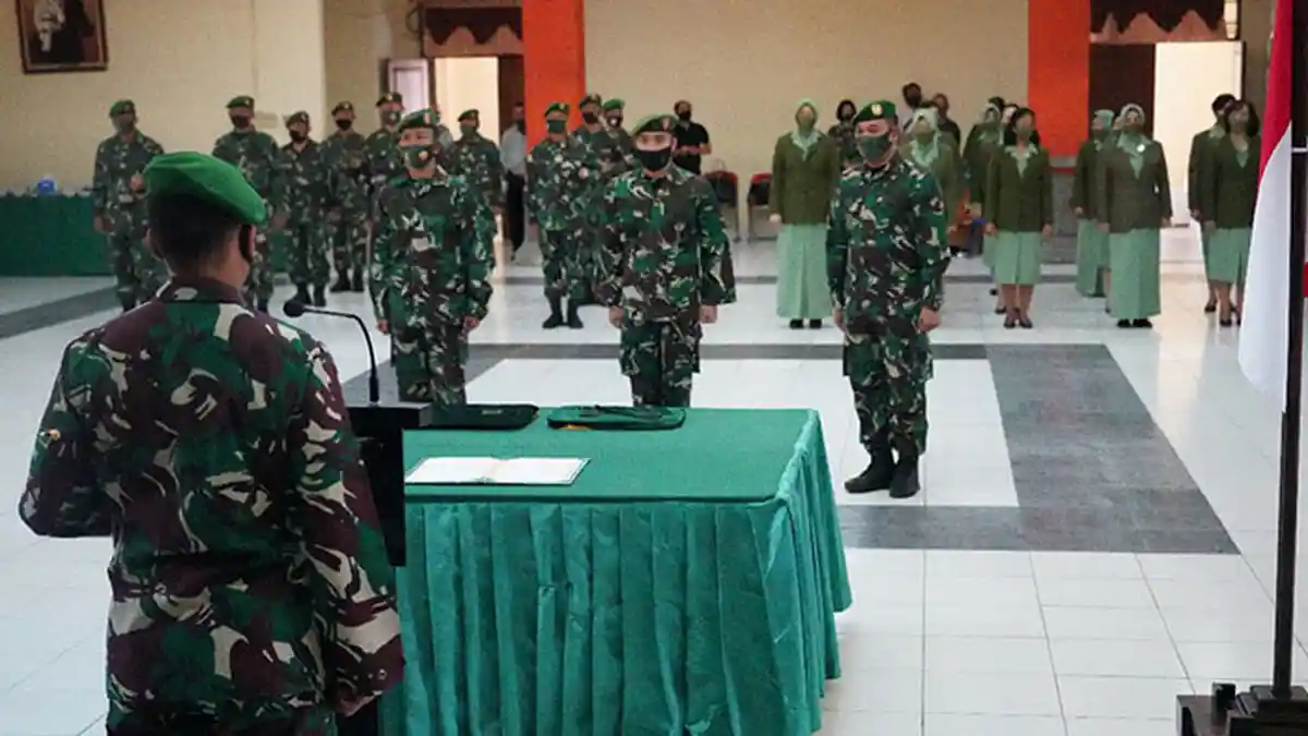 Danrem Brigjen Husein Pimpin Serah Terima Lima Jabatan Strategis di Lingkungan Korem 163/Wira Satya