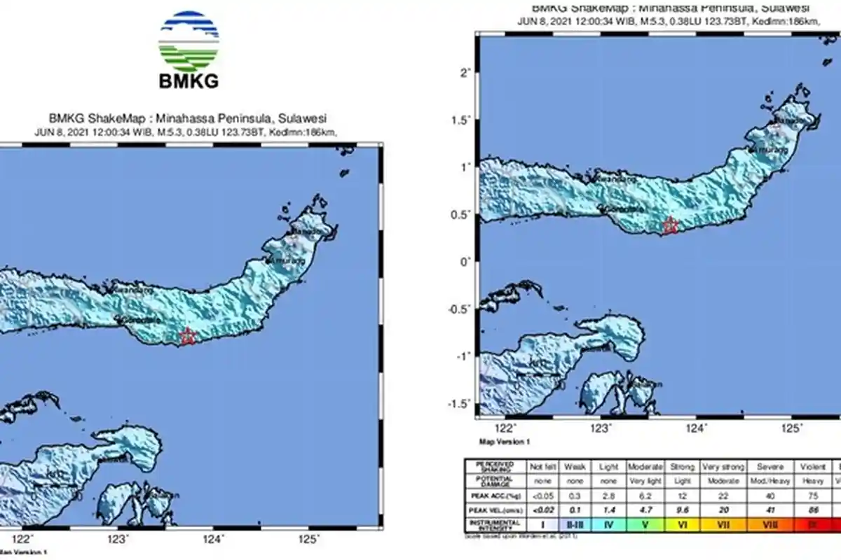 Gempa Bumi Tektonik Magnitudo 5,3 Guncang Bolaang Mongondow Selatan