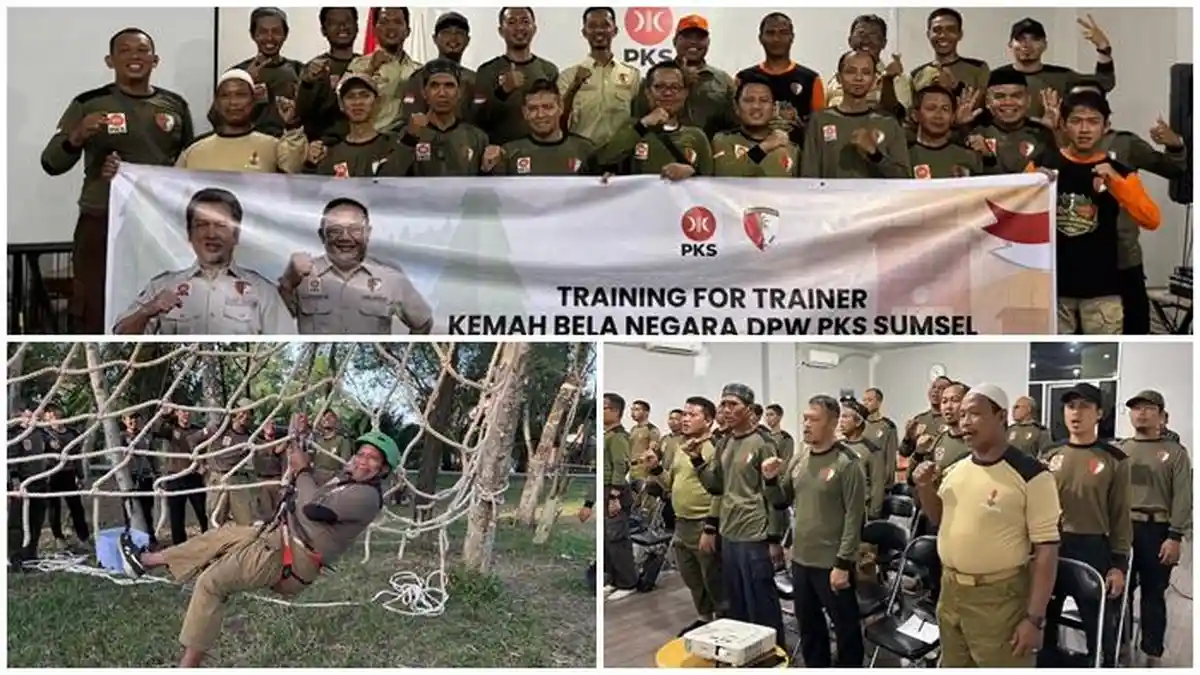 PKS Sumsel Tingkatkan Militansi Kader Melalui Kemah Bela Negara di Palembang - Sripoku.com