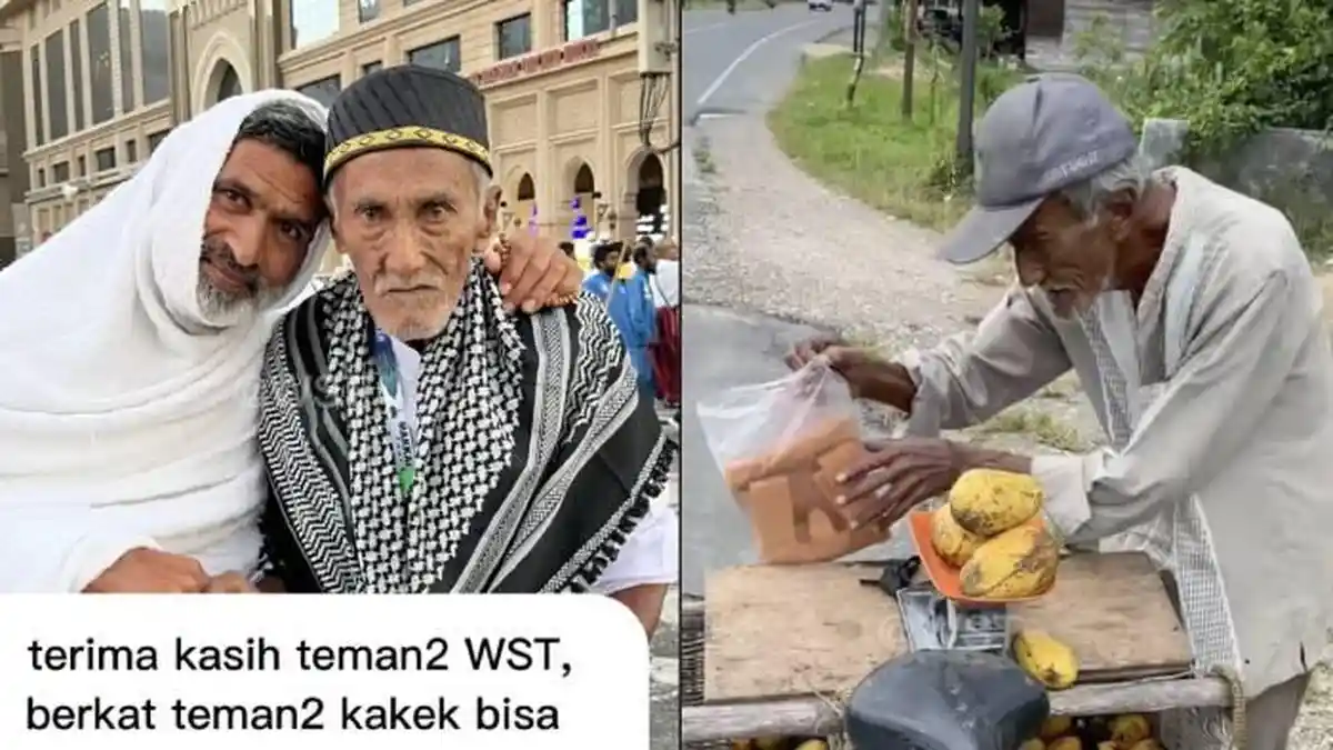 Viral Kakek Penjual Mangga Keturunan Nabi Pergi Umroh dengan Cara Tak Terduga, Bertemu Keluarganya