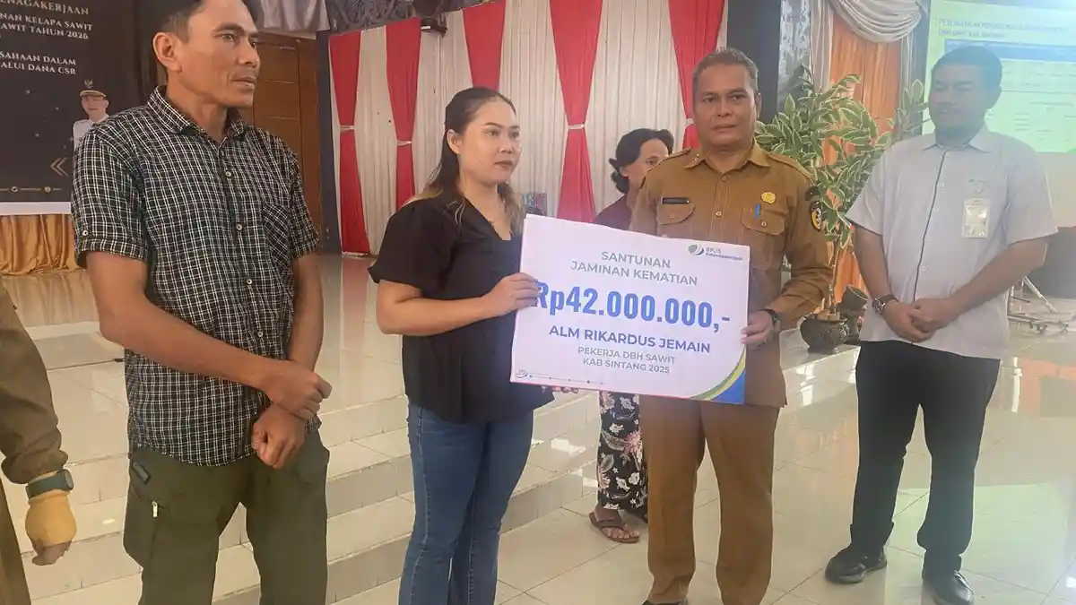 Anak Petani Sawit di Sintang Rasakan Manfaat Santunan Program BPJS Ketenagakerjaan Lewat DBH Sawit