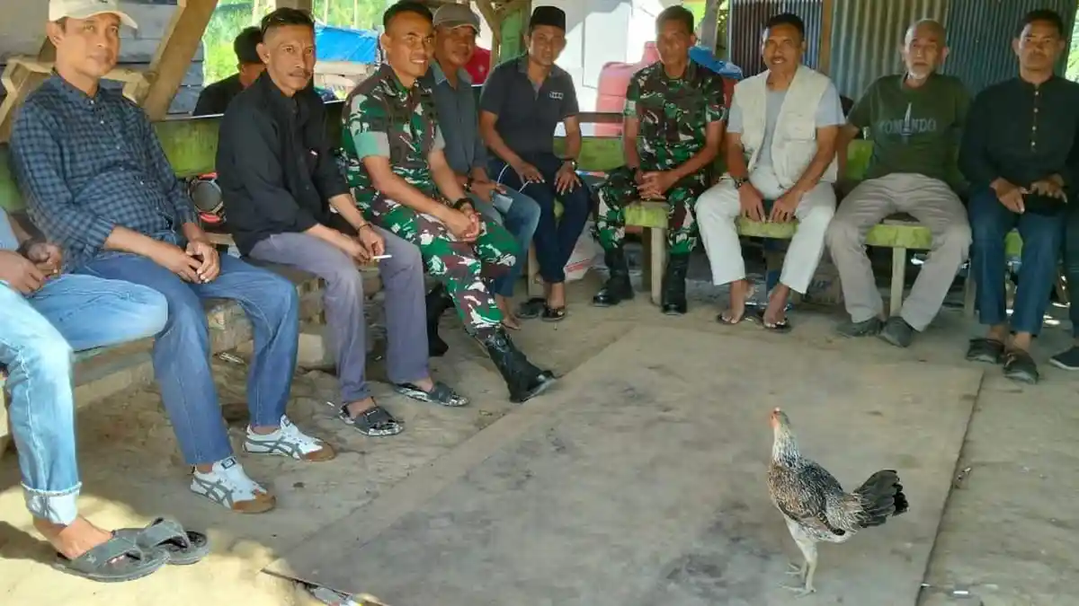 Warga Desa Jengeng Raya Sambut Kehadiran Batalyon TP 874/Vovasanggayu