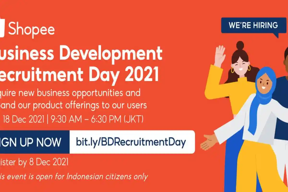 Dibuka 11 Lowongan Kerja Terbaru Desember 2021 di Shopee Terbuka untuk Fresh Graduate Lulusan S1/S2