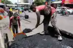 Penambalan Jalan di Kota Bandung