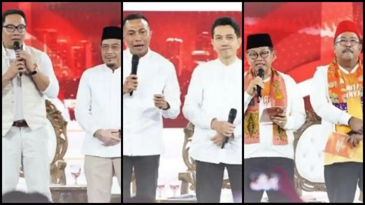 Tonton Live Streaming Debat Kedua Pilkada Jakarta 2024, RK-Suswono vs Dharma-Kun vs Pram-Rano