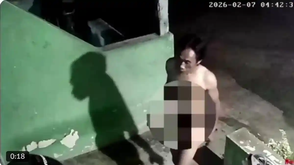 Tertangkap CCTV, Maling Bugil Hantui Warga Mendalo Jambi