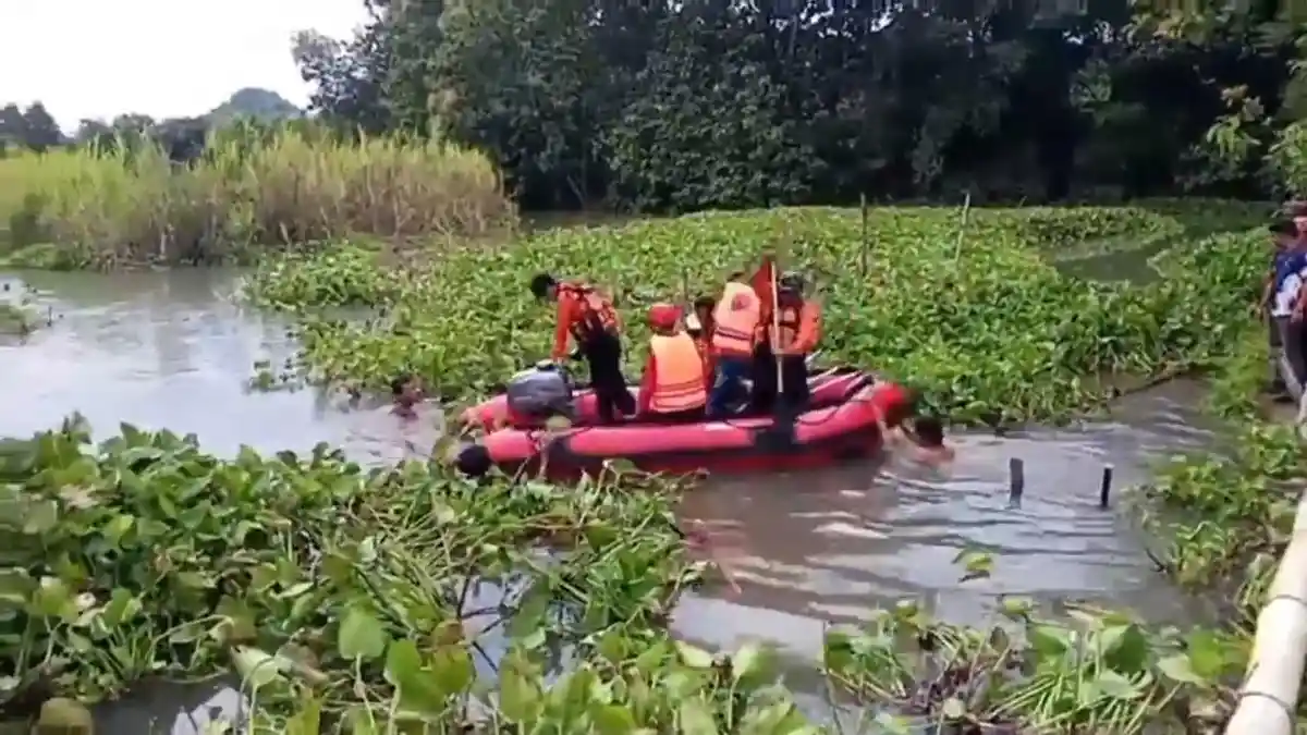 UPDATE Pencarian Satu Korban Hilang di Sungai Bodeng Tiudan Tulungagung Belum Ada Hasil