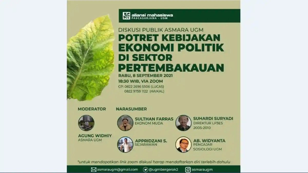 Sudah saatnya Pemerintah Ambil Kebijakan yang Berpihak ke Petani Tembakau