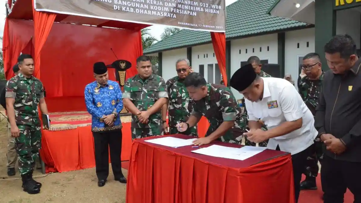 Perkuat Keamanan dan Kemajuan Daerah, Kantor Kodim Persiapan Dharmasraya Diresmikan