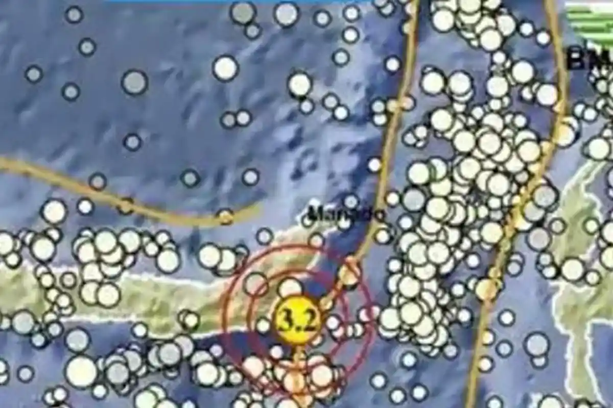 Gempa Bumi Malam Ini Senin 3 Maret 2025 Guncang Tutuyan Boltim Sulut, Info BMKG Terjadi di Laut