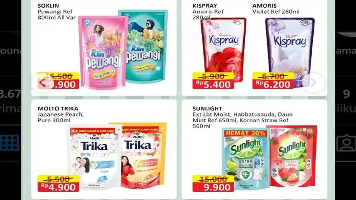 Cek Harga Deterjen Murah Lewat Promo Alfamart Hari Ini 21 Mei : Ada Attack,Sayang,Gentle,Soklin,Daia
