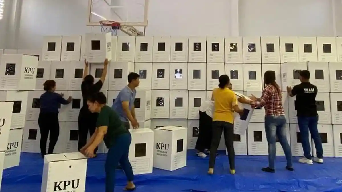 KPU Badung Terima Logistik untuk Pilkada 2024, 1.534 kotak Suara Selesai Dirakit
