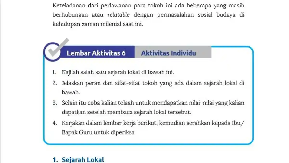 Kunci Jawaban IPS Kelas 7 Halaman 215 Kurikulum Merdeka: Peran Tokoh Sejarah Lokal