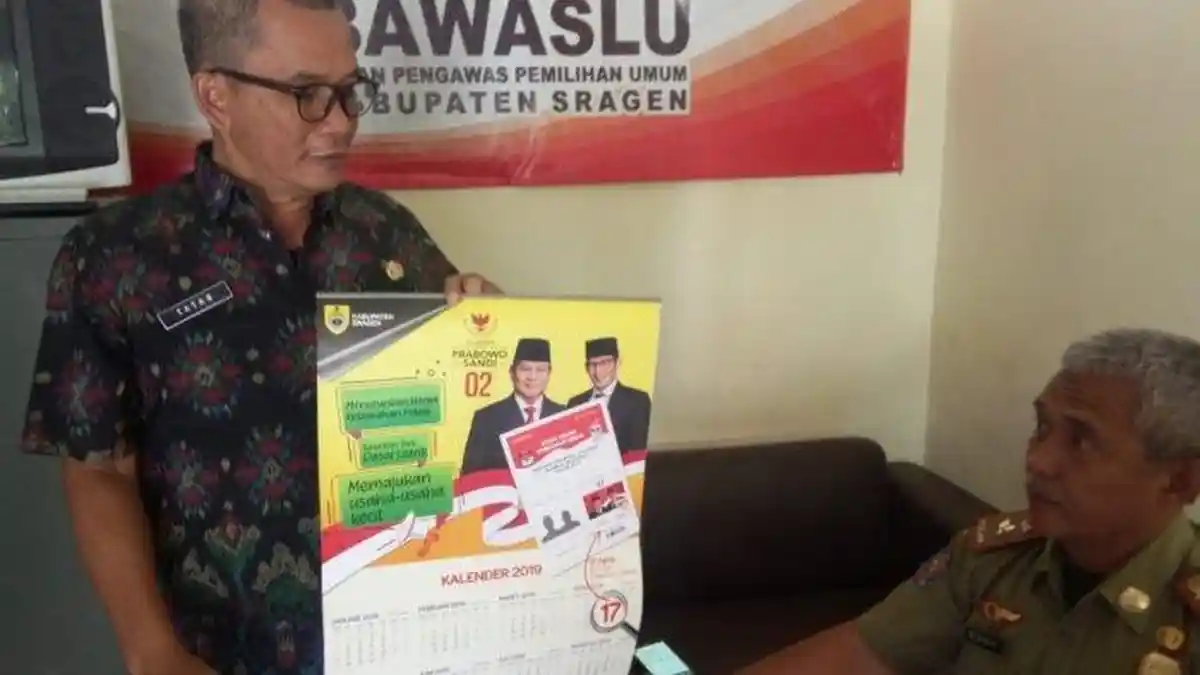 Bikin Heboh, Kalender Prabowo-Sandiaga Uno Berlogo Pemkab Sragen Beredar, Ini Tindakan Sekda