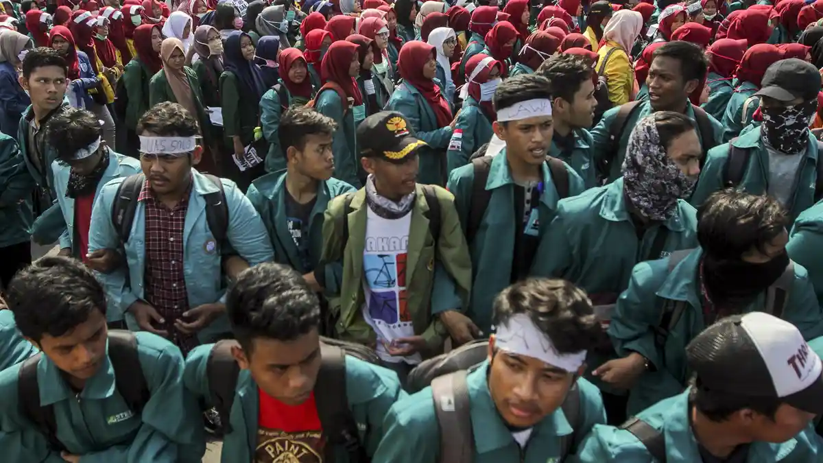 Usai Demo 3 Tahun Jokowi-JK, 12 Mahasiswa Diamankan Polisi