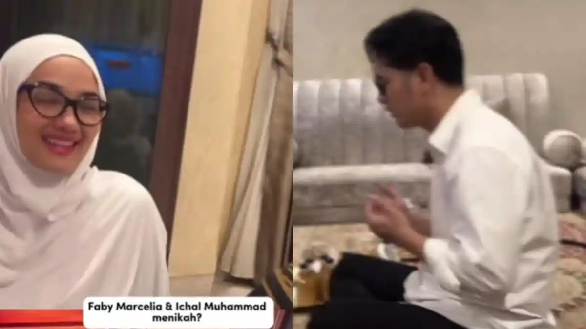'Alhamdulillah Halal', Video Ichal Muhammad dan Faby Marcelia Akad Nikah, Mantan Revand Narya Lega