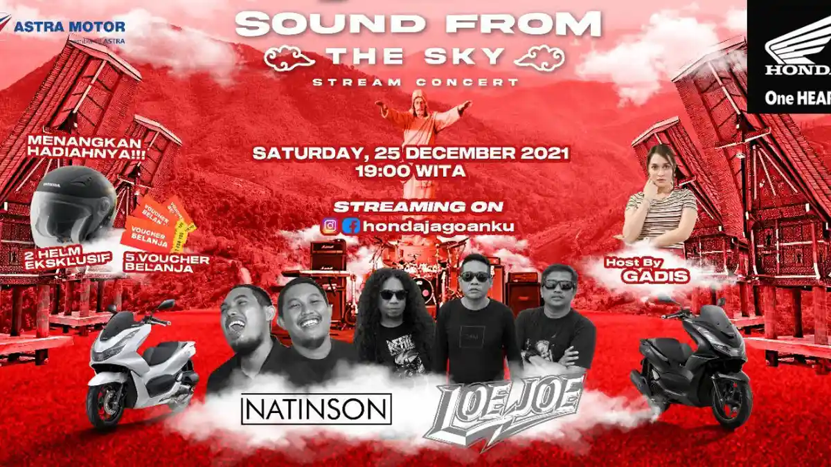 Saksikan PCX Stream Concert Asmo Sulsel Malam Ini, Ada Natinson dan Loe Joe