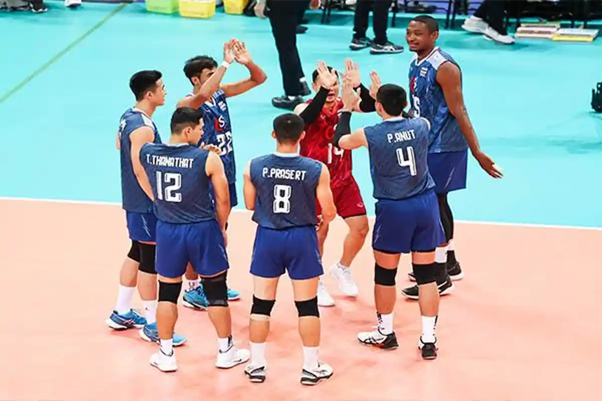 Hasil Semifinal Voli Putra AVC Challenge Cup 2023 Hari Ini Thailand Tunggu Korea vs Bahrain
