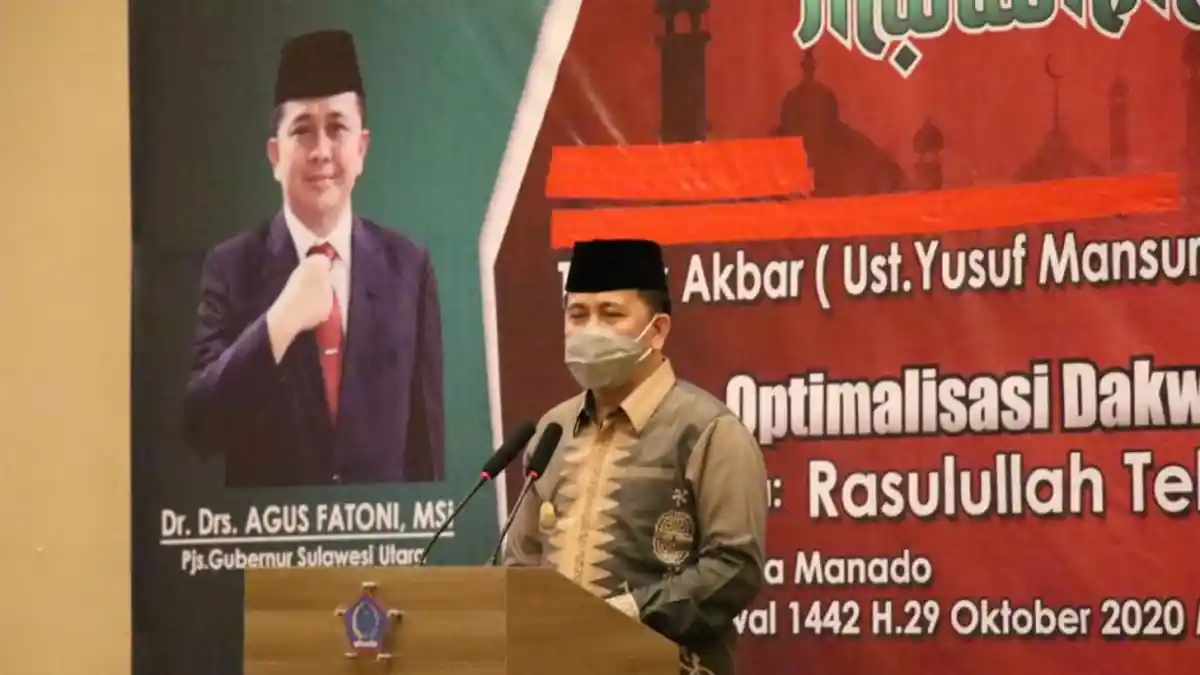 Pjs Gubernur Peringati Maulid Nabi Muhammad SAW, Apresiasi Dukungan Tokoh Agama