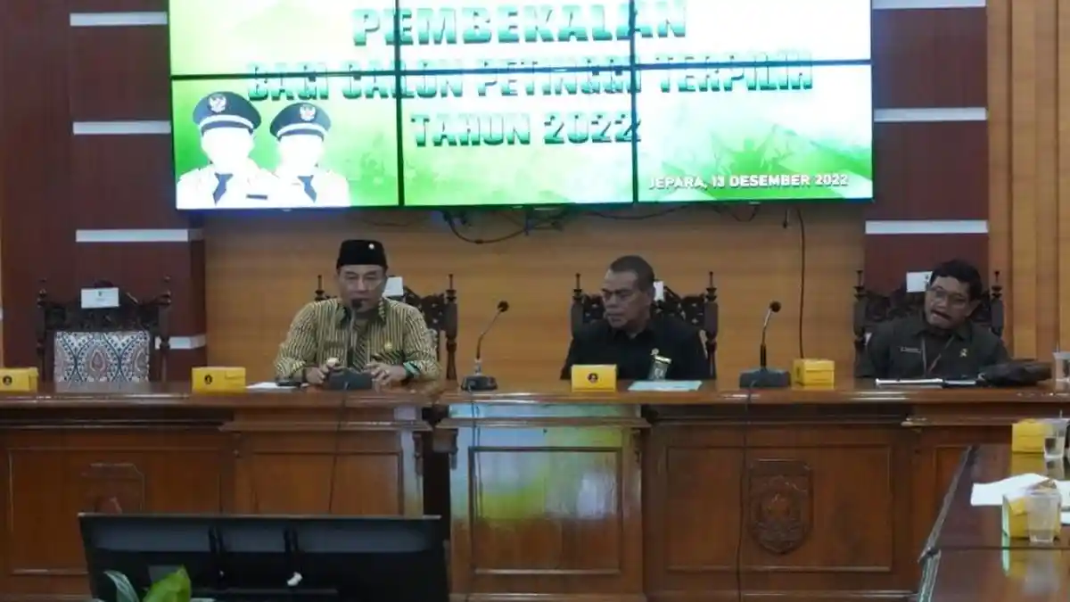 Jelang Pelantikan, 24 Petinggi Terpilih Pilkades Jepara Serentak 2022 Diberi Arahan Pj Bupati