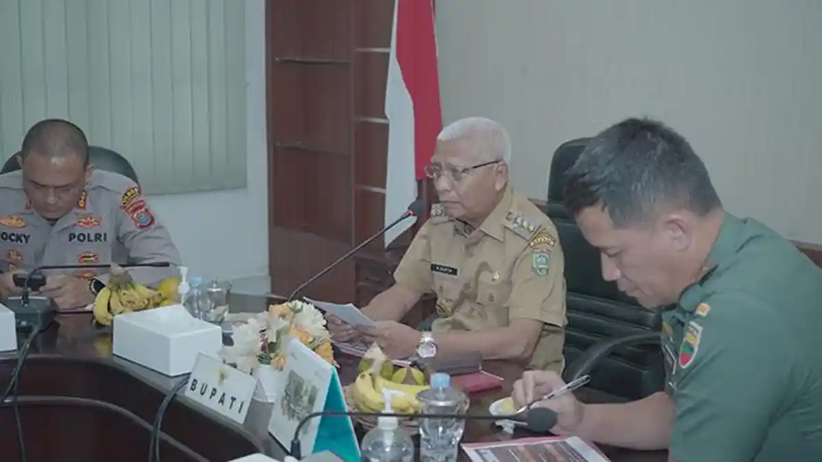 Bahas Isu Aktual Jelang Pemilu 2024 di Kab. Asahan, Bupati Asahan Pimpin Rapat Bersama Forkopimda