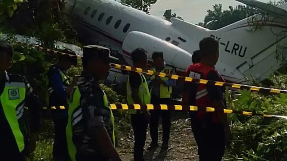 Tak Ada Korban Jiwa, Pesawat Tergelincir di Morowali Ditumpangi Karyawan Perusahaan Nikel