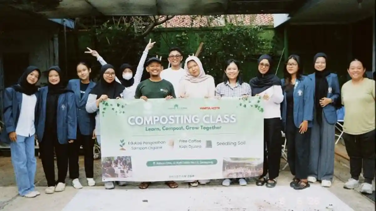 Mahasiswa Undip Gelar Composting Class, Manfaatkan Ampas Kopi Jadi Kompos Bernilai