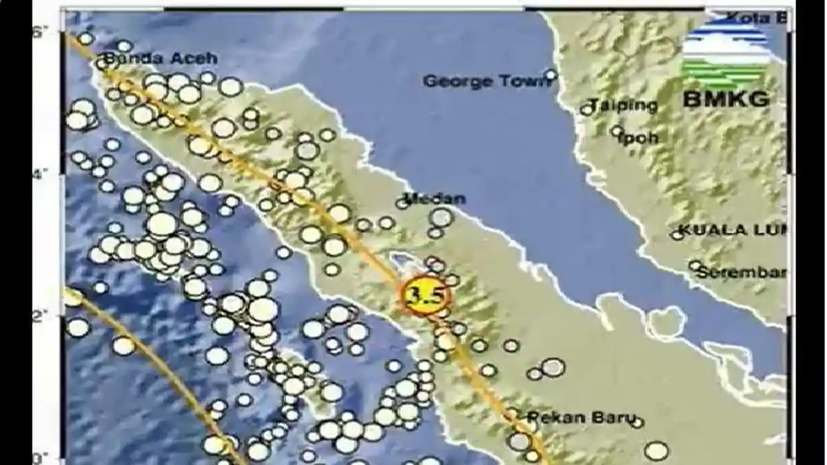 Gempa Bumi Hari Ini Rabu Pagi 20 September 2023 di Sumut, Magnitudo 3.5 Cek Lokasinya