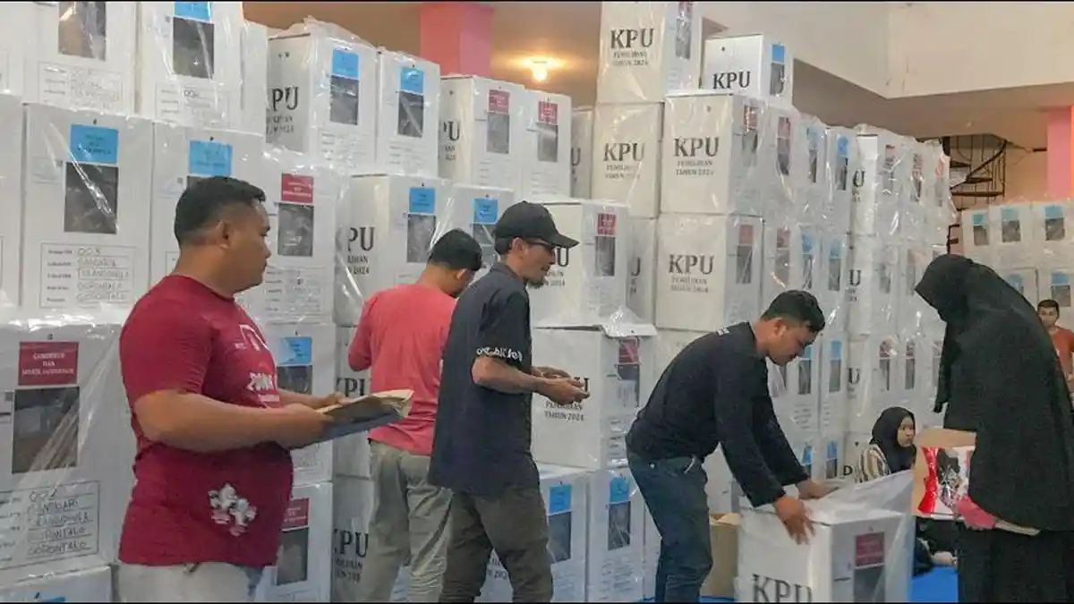 KPU Kabupaten Gorontalo Mulai Penyegelan Kotak Suara Pilkada 2024