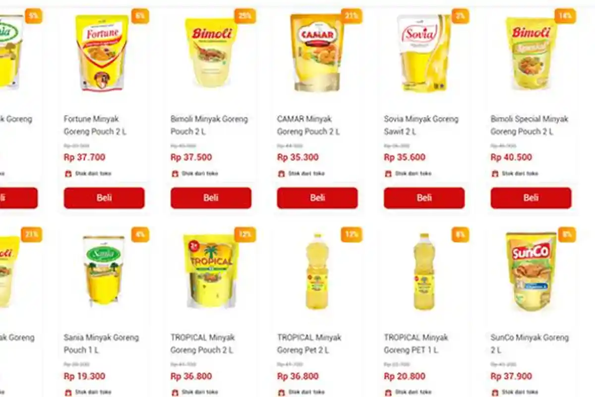 Harga Minyak Goreng di Alfamart dan Alfamidi Hari Ini Selasa 2 Mei 2023: Diskon 5 Persen Sania 2L