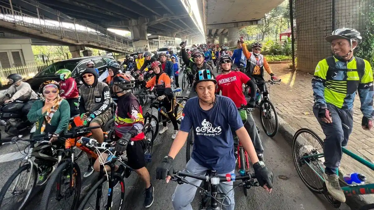 Bersepeda Peringati Hari Lahir Pancasila, Gowal 45 Koordinatori Gowes Bareng Komunitas Sepeda Jakut
