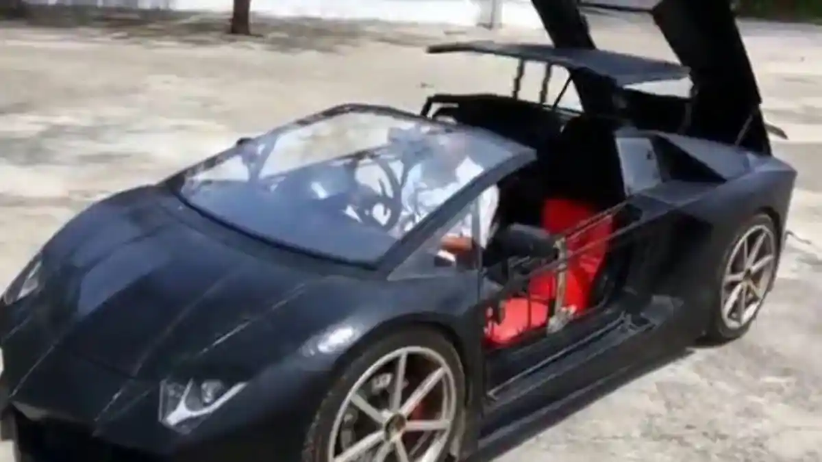 Begini Jadinya 'Lamborghini' Dipasang Mesin Motor, Suaranya Khas Banget