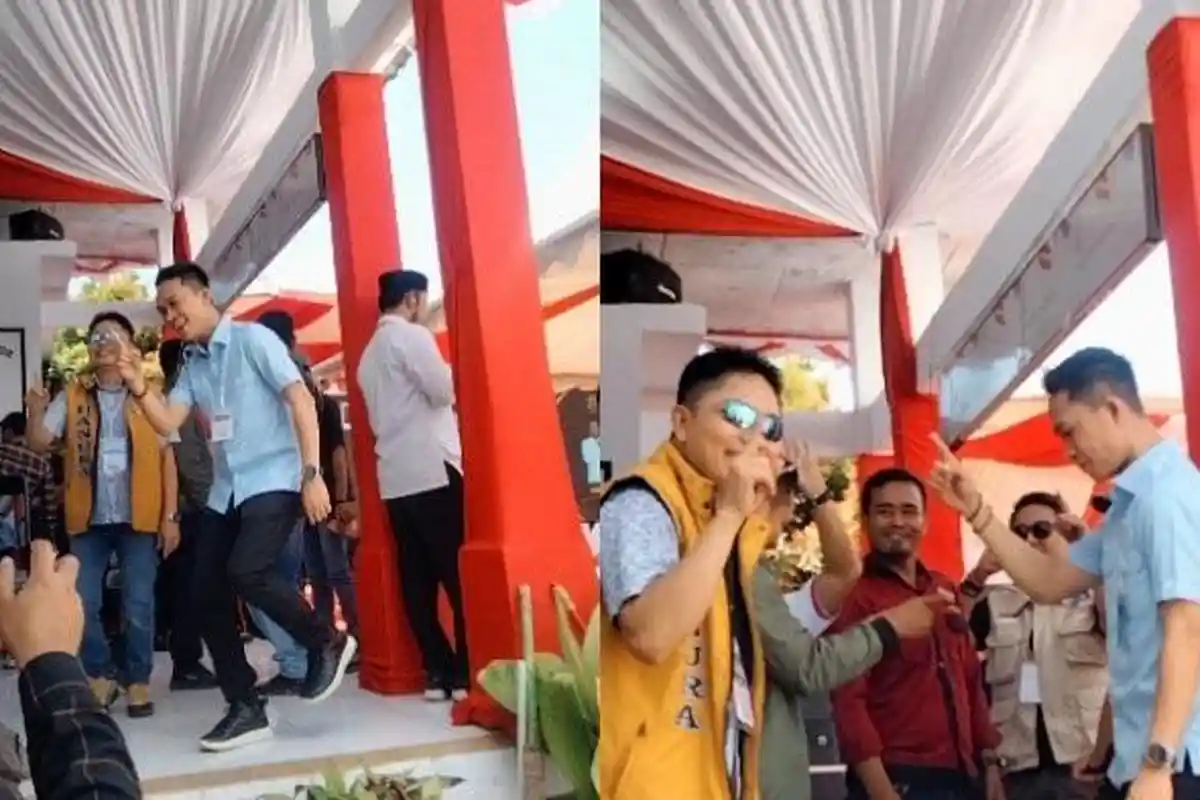 Keseruan Calon Bupati Konawe Utara Ikbar Goyang di Deklarasi Kampanye Damai Pilkada Konut 2024