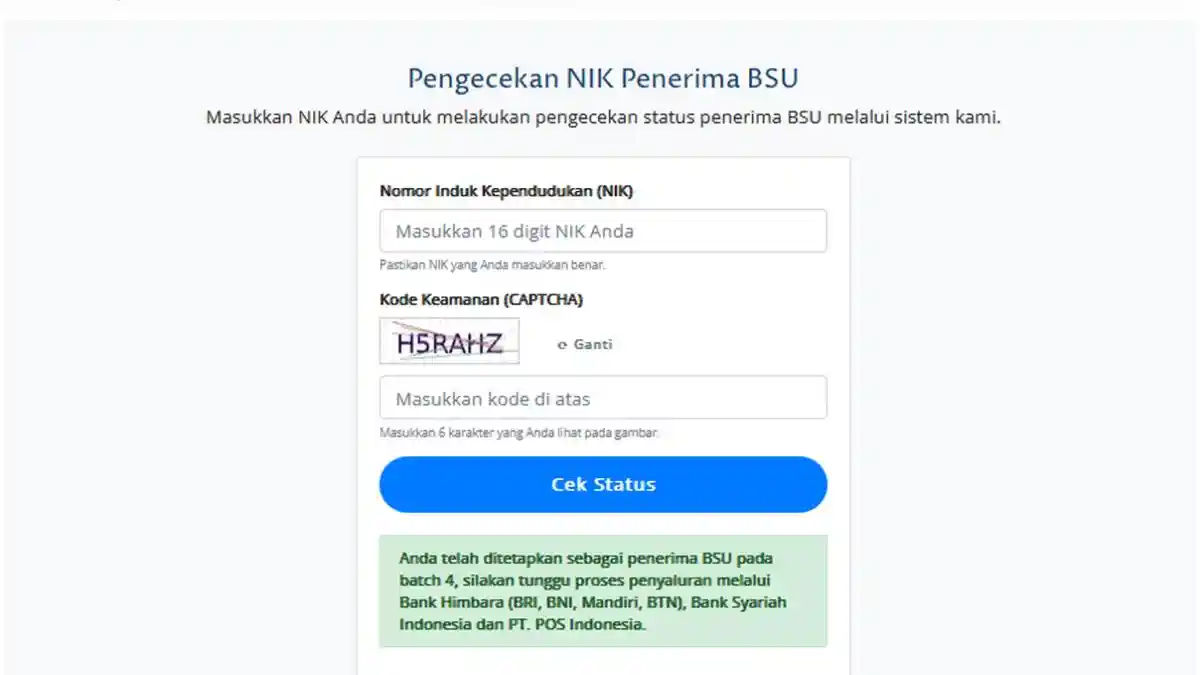 Cek BSU di website bsu.kemnaker.go.id, Rp600 Ribu Cair di Pos Indonesia