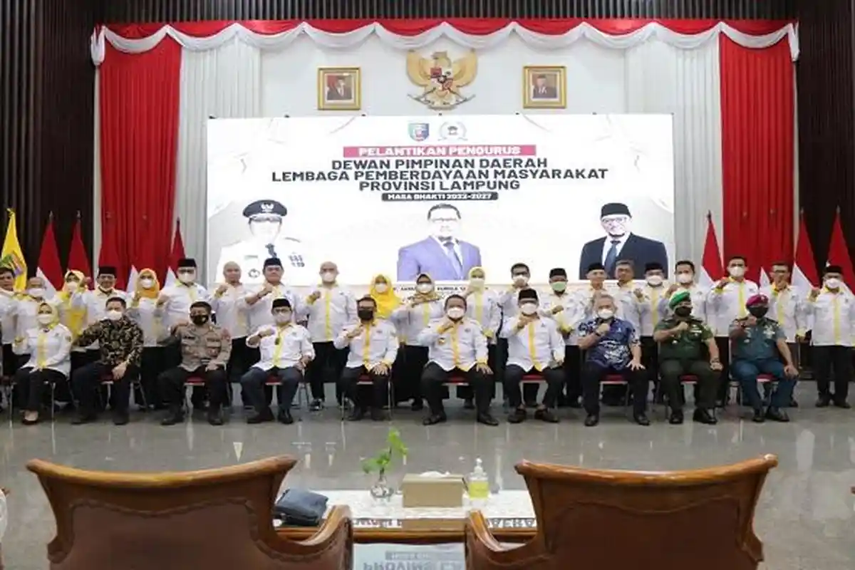Pengurus LPM Lampung Resmi Dilantik, Arinal: Harus Jadi Tulang Punggung Desa