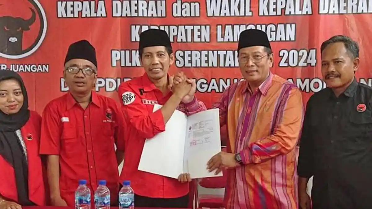 Bupati-Wabup Pecah Kongsi di Pilkada Lamongan 2024, Wabup Abdul Rouf Daftar Bacabup di PDIP dan PKB