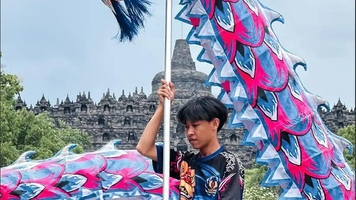 Imlek 2577 Dirayakan di Candi Borobudur dan Prambanan, Ada Atraksi Barongsai dan Liong