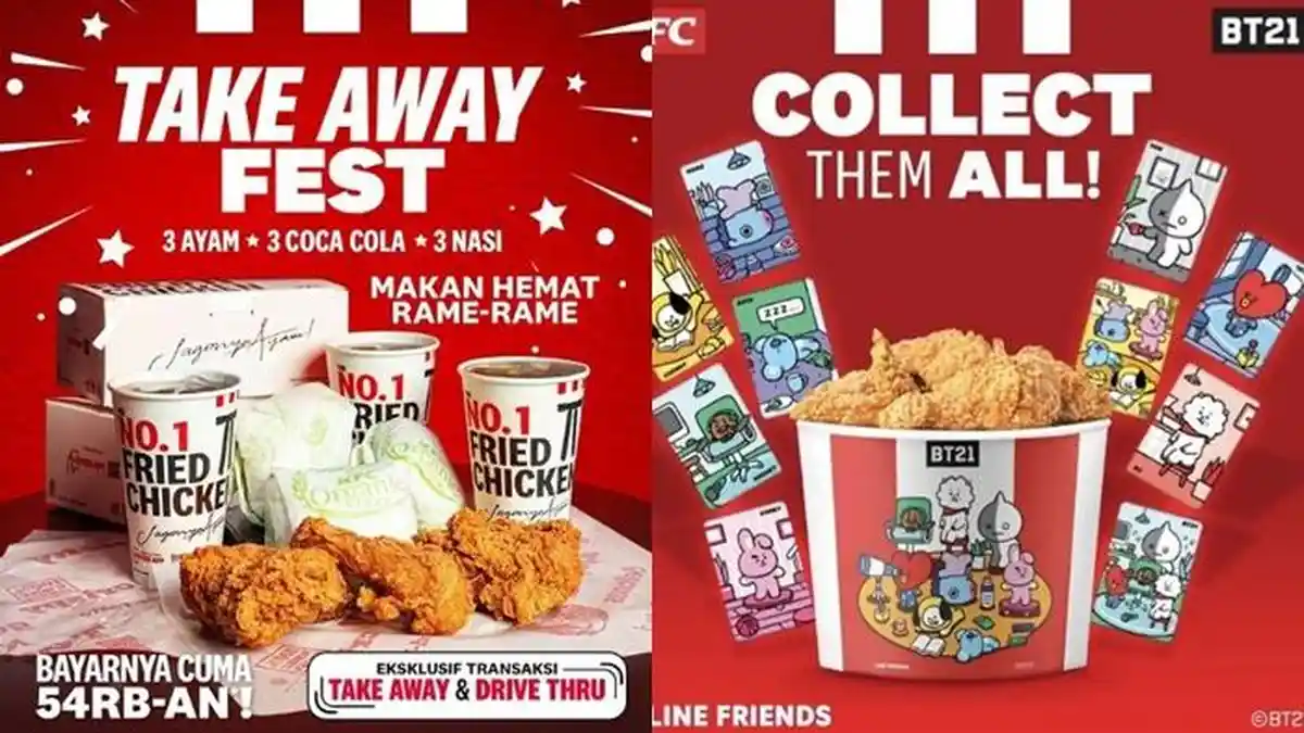 Katalog Promo KFC Hari ini 21 Juli 2023, Khusus Take Away dan Drive Thru Makan Bertiga Rp 54 Ribuan