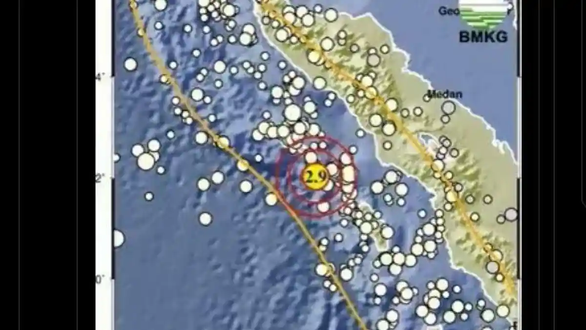 Sinabang Aceh Diguncang  Gempa Bumi Magnitudo 2,9, Selasa 3 Maret 2026
