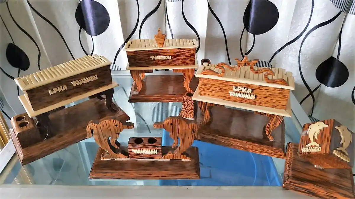 'Andikpas' Tomohon Buat Miniatur Alat Musik Kolintang