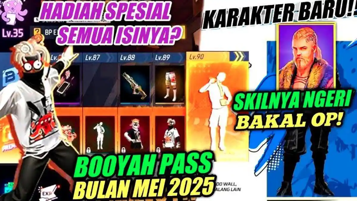 Jadwal Event Free Fire Bulan Mei 2025: Booyah Pass S29, Evo Vault hingga Midnight Action Skydive