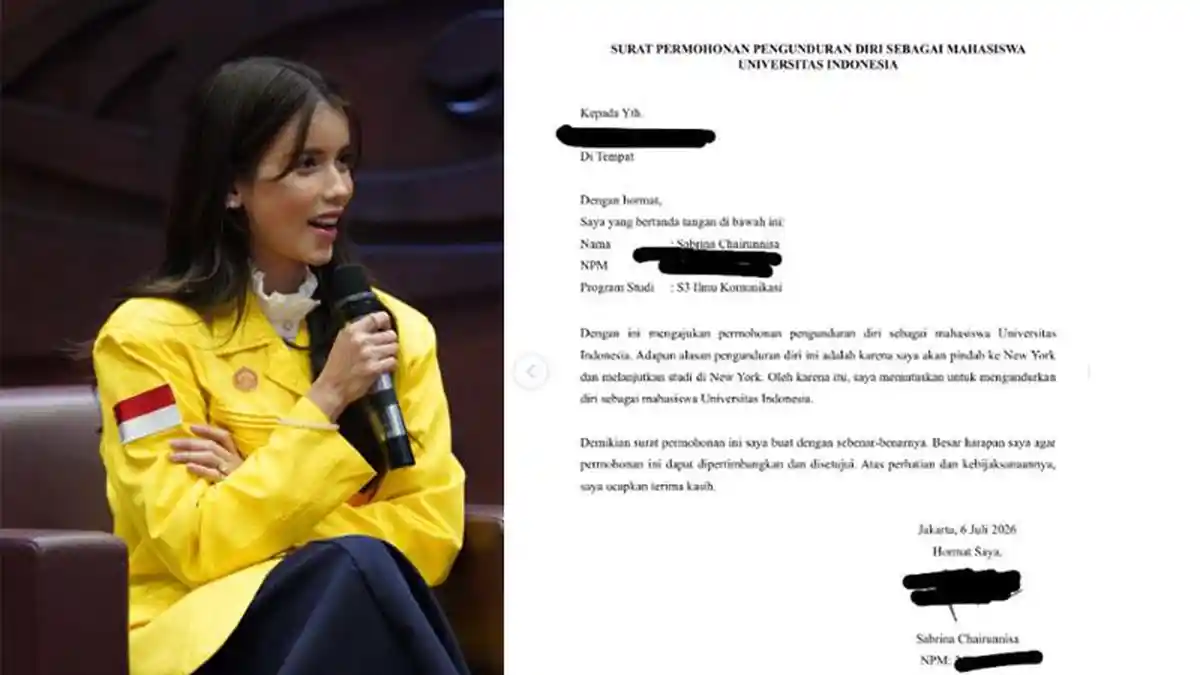Sabrina Chairunnisa Ucapkan Selamat Tinggal UI, Mundur dari S3 Karena Ingin ke New York - Tribunnews.com