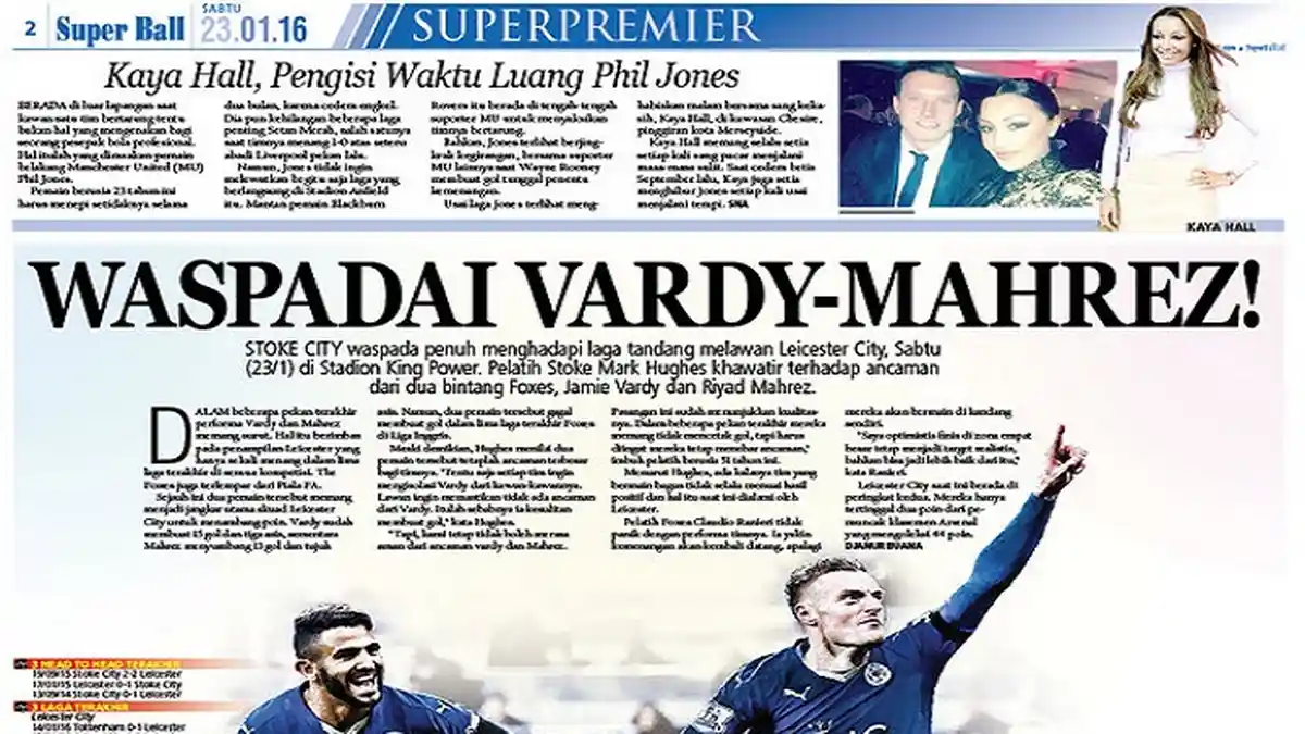 Mark Hughes Mewaspadai Ancaman Jamie Vardy dan Riyad Mahrez