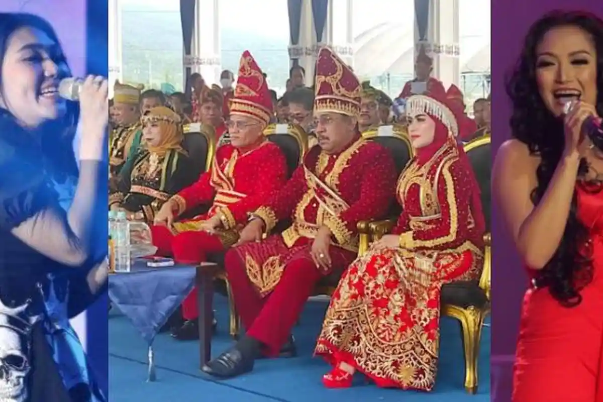 Via Vallen dan Siti Badriah di HUT ke-19 Bombana, Asrun Lio dan Burhanuddin Pakai Baju Adat Moronene